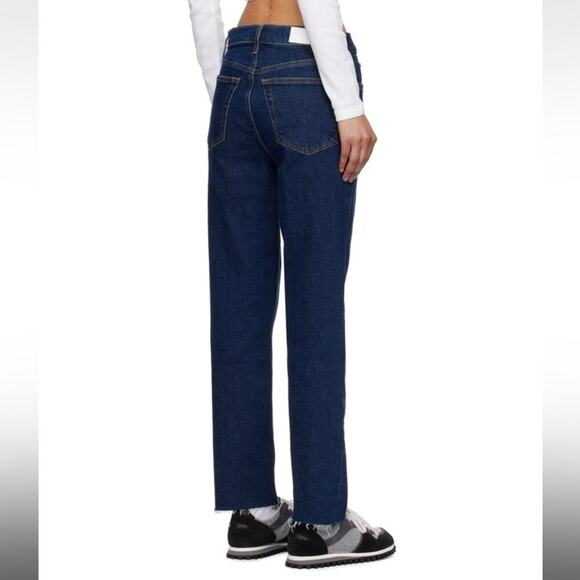 Re/Done 70s Stove Pipe Jeans In Dark Rinse - Picture 2 of 7